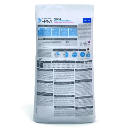 Virbac Veterinary HPM Neutered száraz kutyaeledel Large&Medium adult 12kg