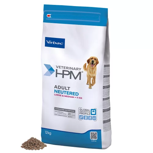 Virbac Veterinary HPM Neutered száraz kutyaeledel Large&Medium adult 12kg