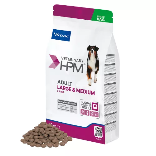 Virbac Veterinary HPM száraz kutyaeledel Large&Medium adult 3kg