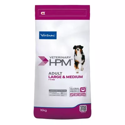 Virbac Veterinary HPM száraz kutyaeledel Large&Medium adult 16kg