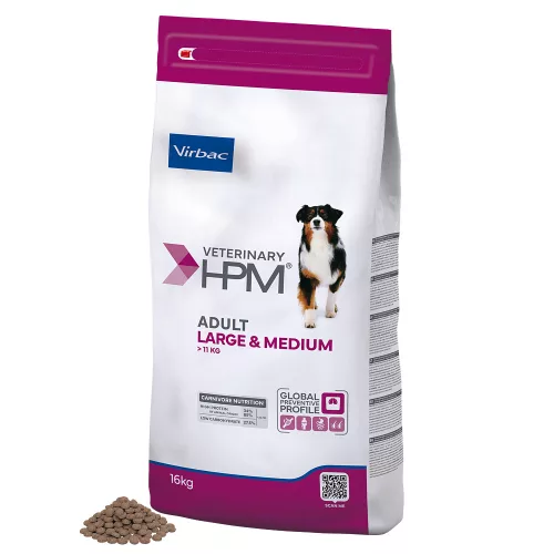 Virbac Veterinary HPM száraz kutyaeledel Large&Medium adult 16kg