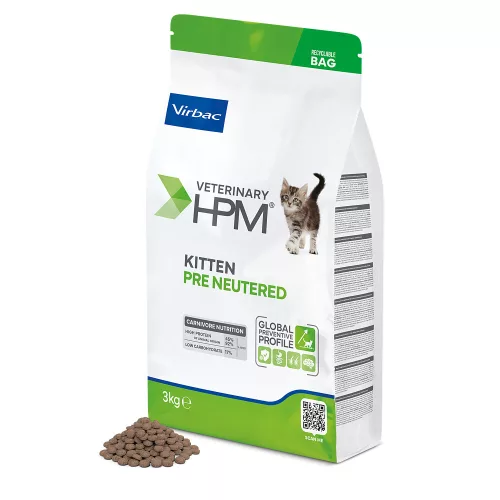 Virbac Veterinary HPM Pre Neutered száraz macskaeledel kitten 3kg