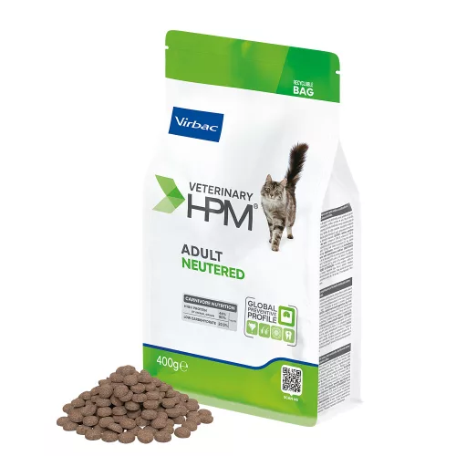 Virbac Veterinary HPM Neutered száraz macskaeledel adult 400g
