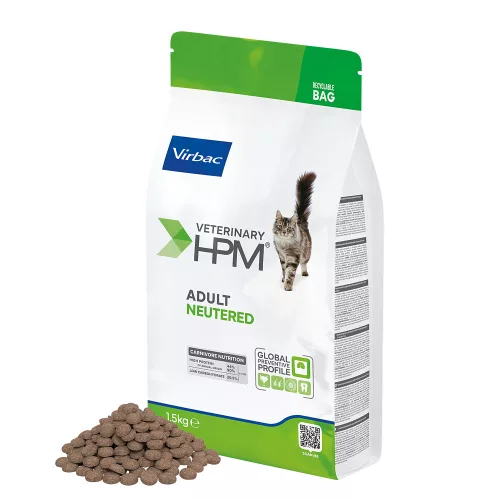Virbac Veterinary HPM Neutered száraz macskaeledel adult 1,5kg