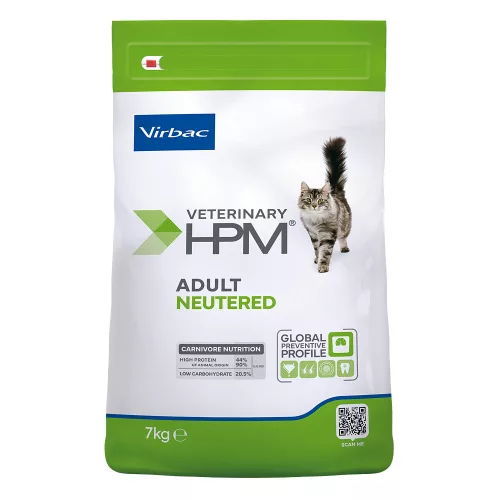 Virbac Veterinary HPM Neutered száraz macskaeledel adult 7kg