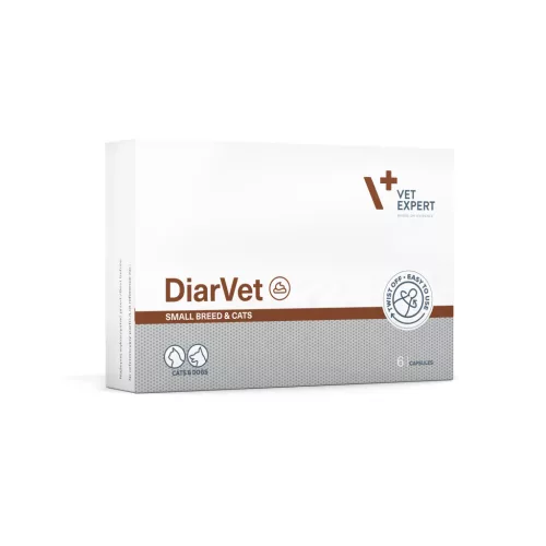VetExpert DiarVet Small kapszula kistestű kutyáknak és macskáknak 6db