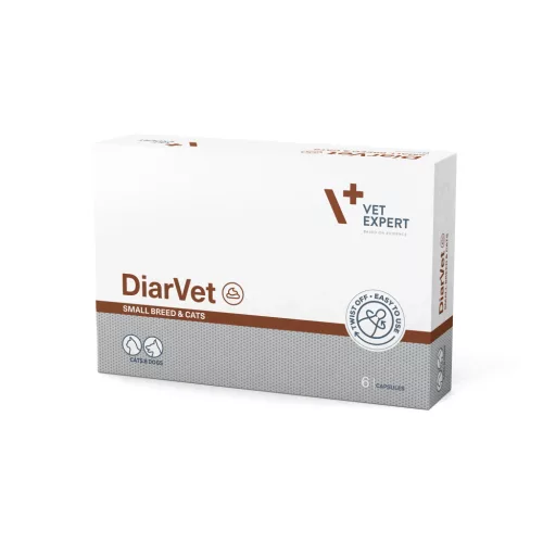 VetExpert DiarVet Small kapszula kistestű kutyáknak és macskáknak 6db