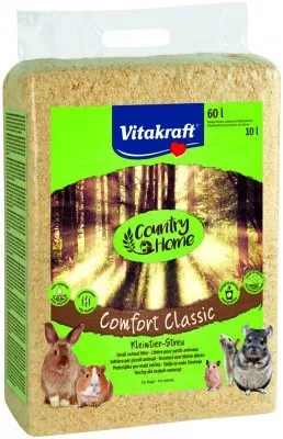 Vitakraft Country Home Comfort Clasic préselt kisemlős alom faforgács 60l