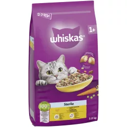 Whiskas száraz macskaeledel steril csirke 3,8kg