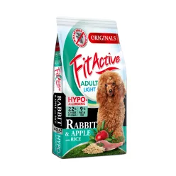   FitActive Originals hipoallergén búzamentes száraz kutyaeledel adult nyúl 12kg