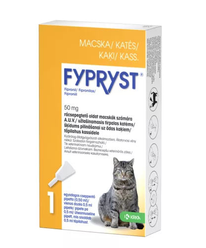 Fypryst spot-on bolha, kullancs és szőrtetű ellen macskáknak 1x0,5ml