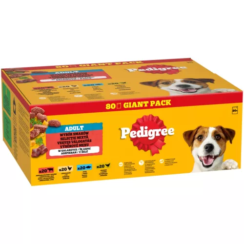 Pedigree tasak MP vegyes válogatás zöldségekkel aszpikban adult 80x100g