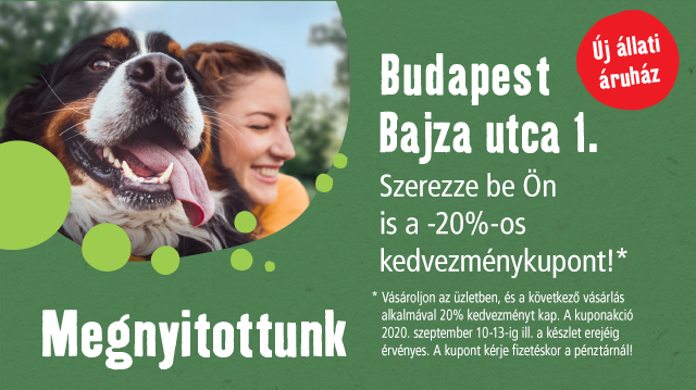 Új állati áruház nyílik a Bajza utcában!