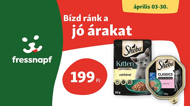 Cicás gazdik, figyelem! Ne hagyjátok ki ezt az ellenállhatatlan ajánlatot!