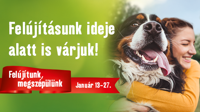 Felújítás a Pesti úti áruházunkban