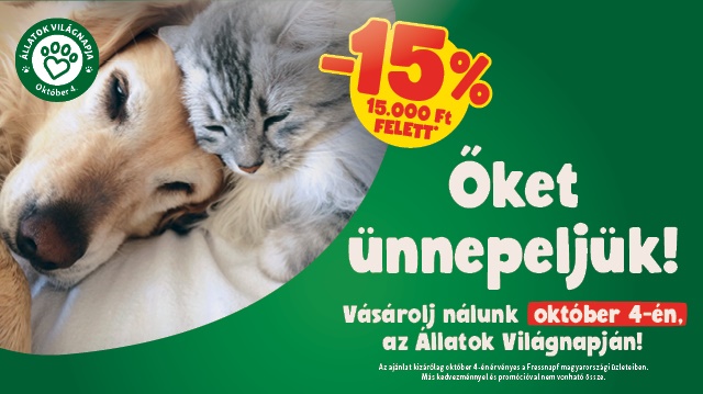 Állati jó ajánlat az Állatok Világnapján!