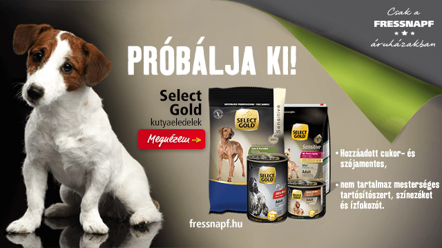 Select Gold: kutyusának tervezve!