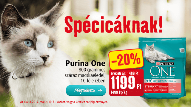 Purina ONE: akciós ár spécicáknak!