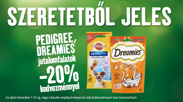 Szeretetből jeles! Jutalomfalat akció a Fressnapfnál