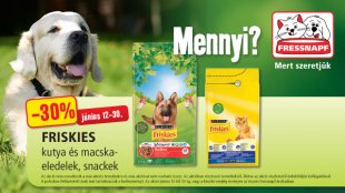 Mennyi? 30%! – Óriási Friskies akció a Fressnapfban