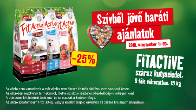 Szívből jövő baráti ajánlat – FitActive akció a Fressnapfnál!