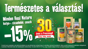 Természetes a választás: Real Nature akció a Fressnapfban!