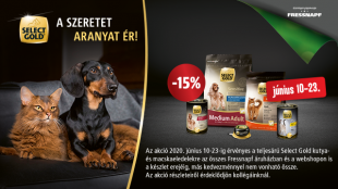 15%-os akció minden Select Gold eledelre!