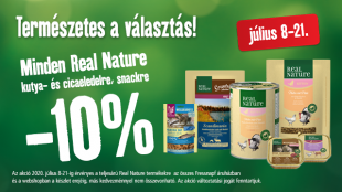 Természetes a választás: 10%-os Real Nature kedvezmény!