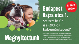 Új állati áruház nyílik a Bajza utcában!