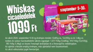 Whiskas akció a Fressnapfban