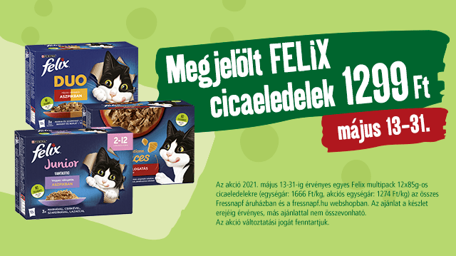 Ízletes FELIX cicaeledelek akciós áron!