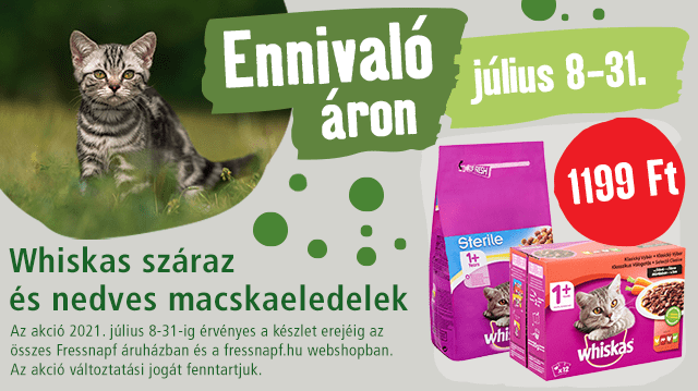 Whiskas eledelek ennivaló áron!