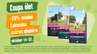 Csupa élet! Eukanuba száraz eledel akció!