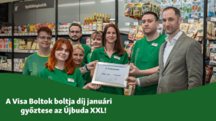 Újbudai XXL üzletünk elnyerte a Visa Boltok boltja díjat!